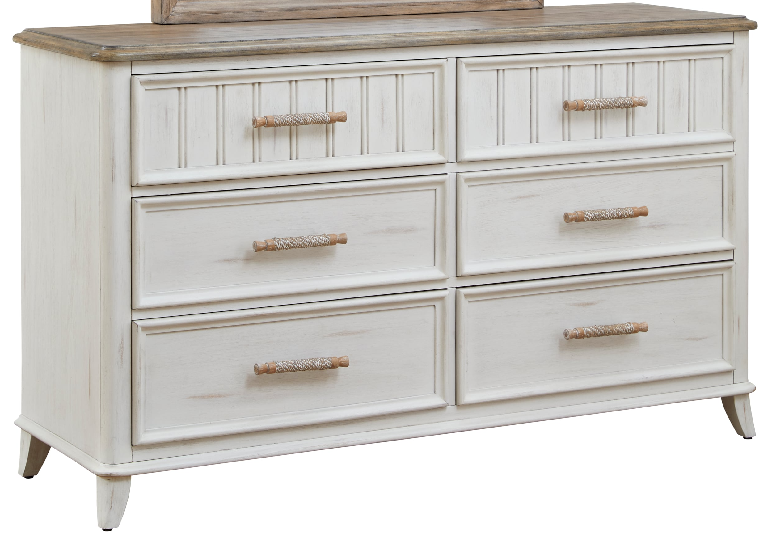 American Woodcrafters Beach Comber 8510-242 Coastal 6-Drawer Dresser ...