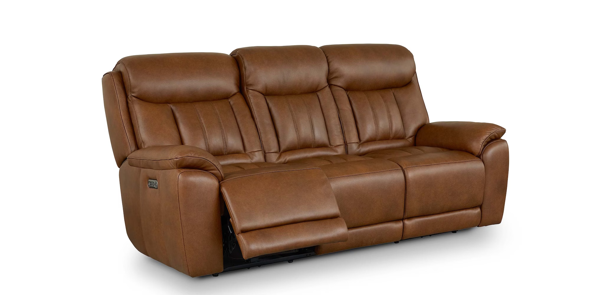 Bassett Club Level - Benson Benson Leather Power Reclining Sofa