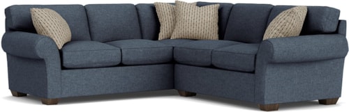 Transitional 2-Piece Sectional Sofa