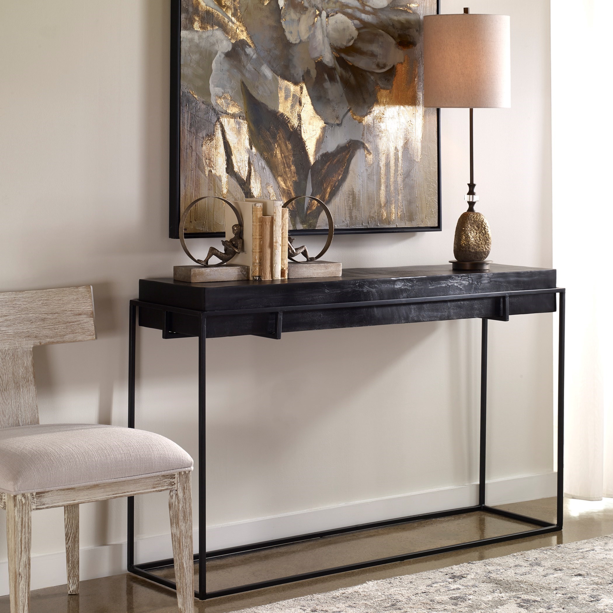 uttermost elenio console table