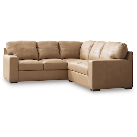 Leather Match 2-Piece Sectional