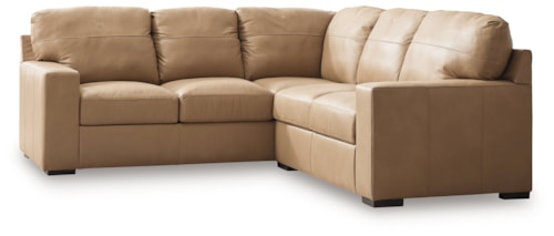 Leather Match 2-Piece Sectional