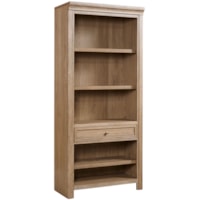 Transitional 1-Drawer Bunching Bookcase