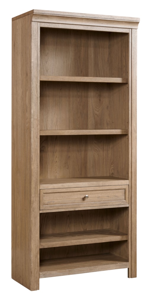 Transitional 1-Drawer Bunching Bookcase