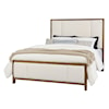 Vaughan Bassett Crafted Cherry - Medium Upholstered California King Panel Bed