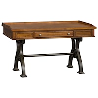 Industrial Lift Top Writing Desk with Keyboard Drawer