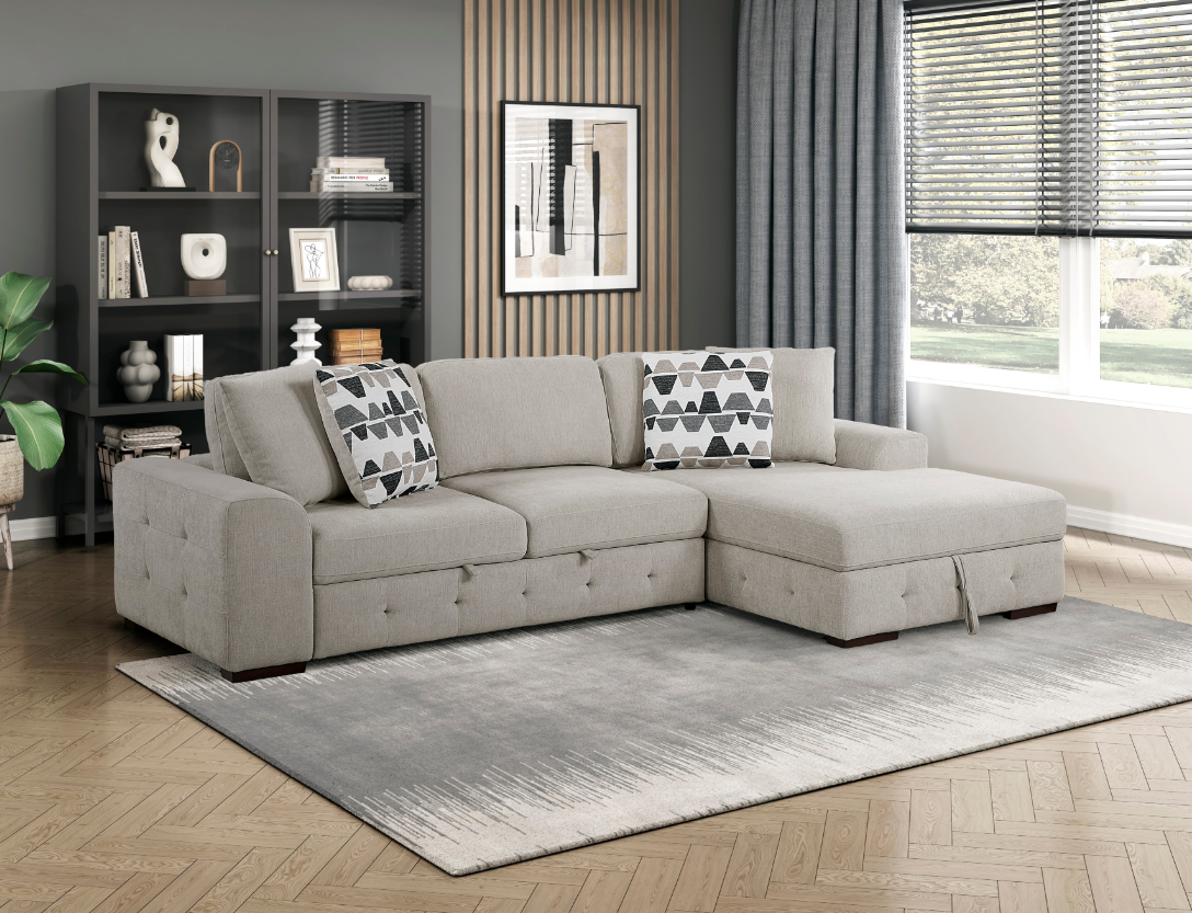 Homelegance Raife 2-Piece Sectional Sofa