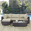 Modway Convene Outdoor 5 Piece Sectional Set