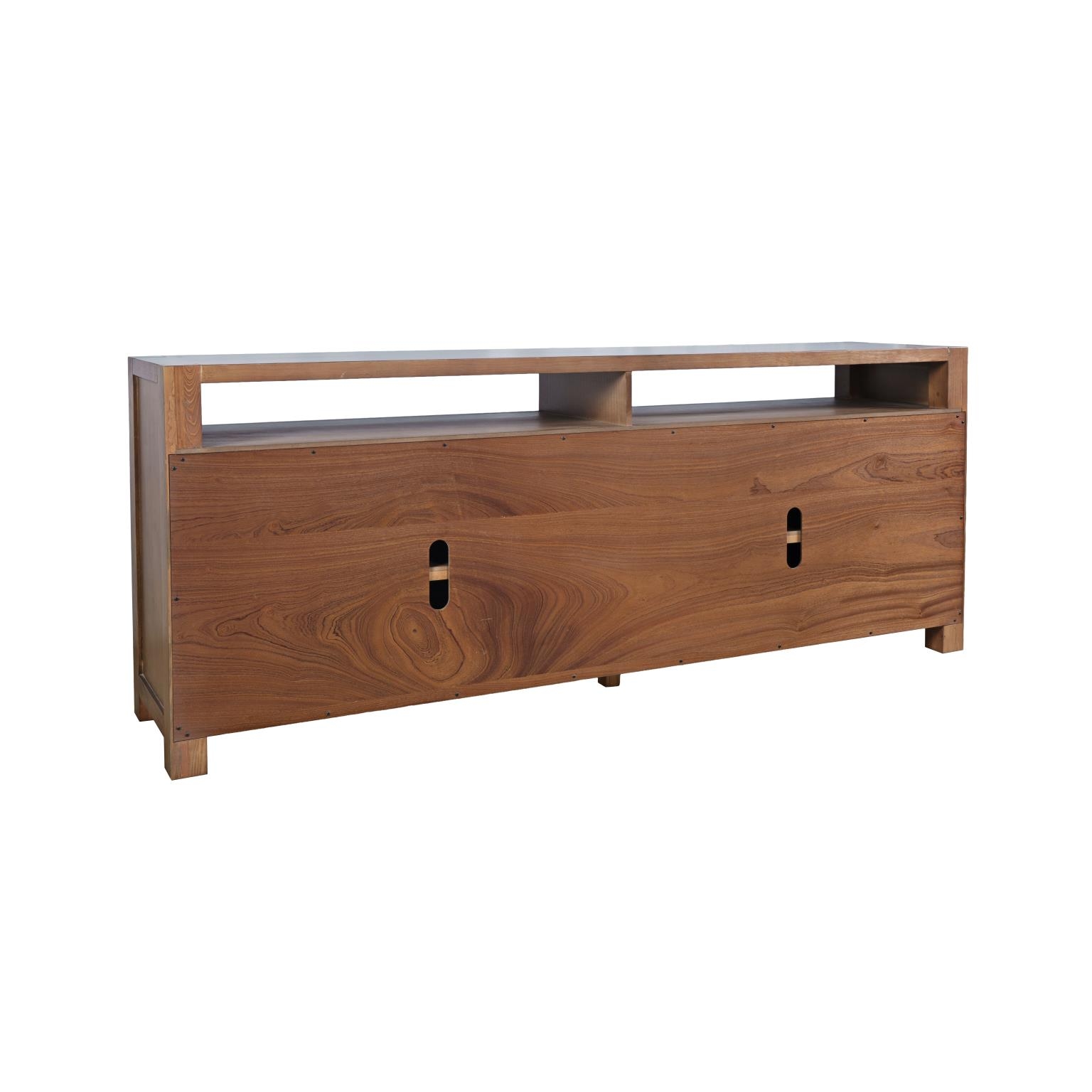 Brownstone Suede 80" Console