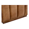 Moe's Home Collection Castle Castle Sofa Open Road Brown Leather