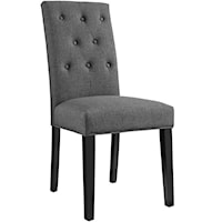 Dining Fabric Side Chair with Button Tufting