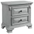Elements International Calloway Traditional Nightstand with Two Drawers