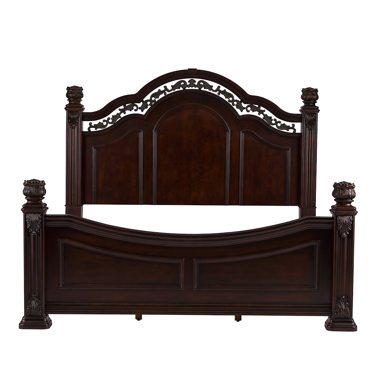 Liberty Furniture Messina Cherry 5-Piece King Poster Bedroom Set