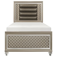 Glam Twin Platform Bed