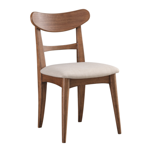 Contemporary Side Dining Chair with Upholstered Seat