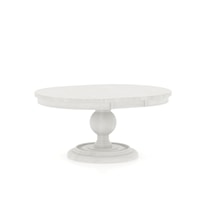 Traditional Customizable Round Dining Table with Leaf