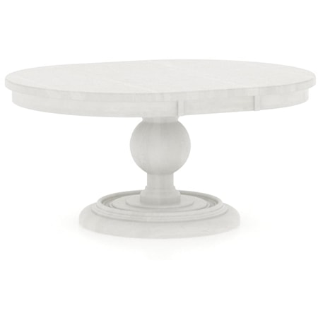 Traditional Customizable Round Dining Table with Leaf