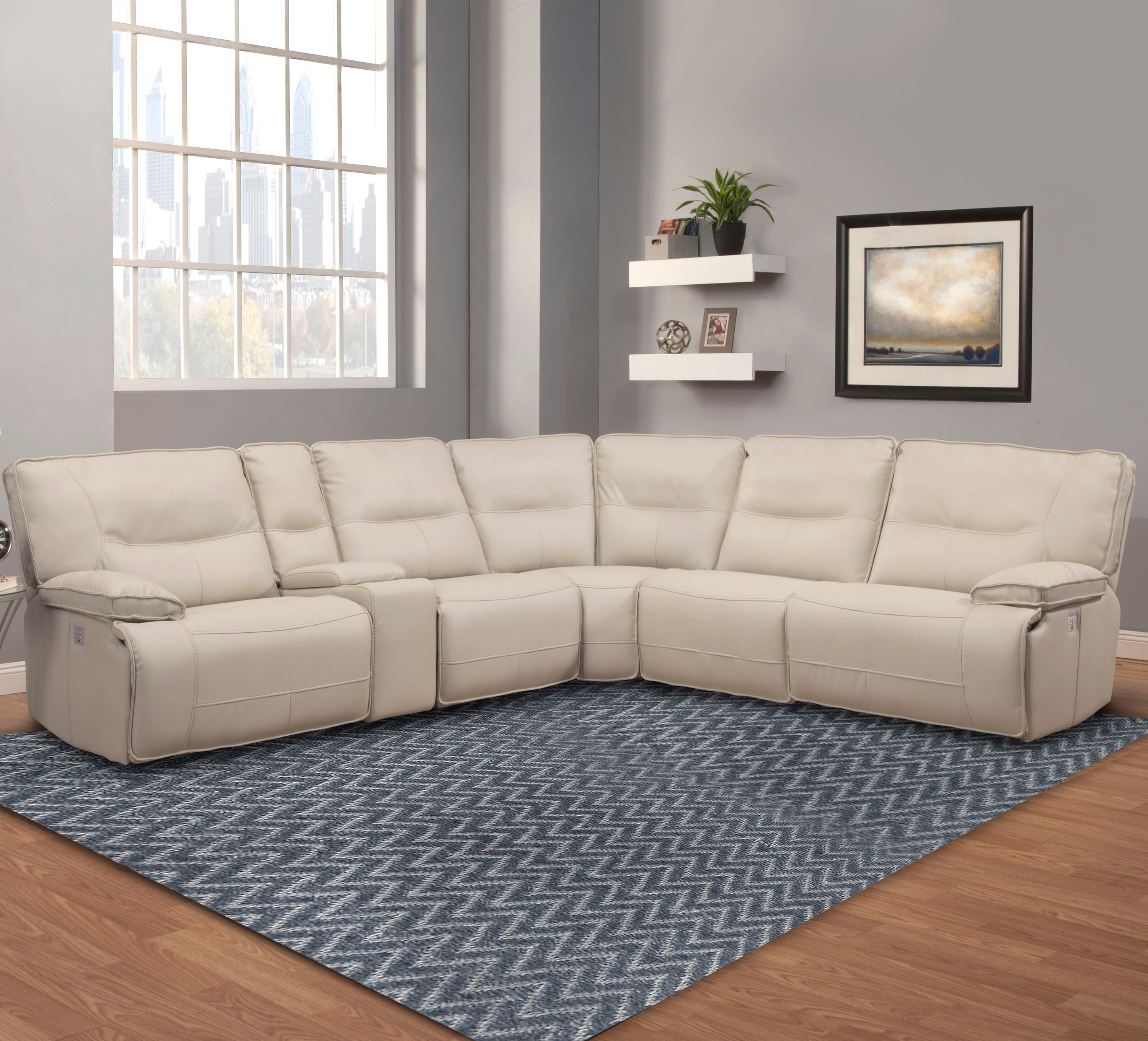 6-Piece Power Reclining Sectional Sofa