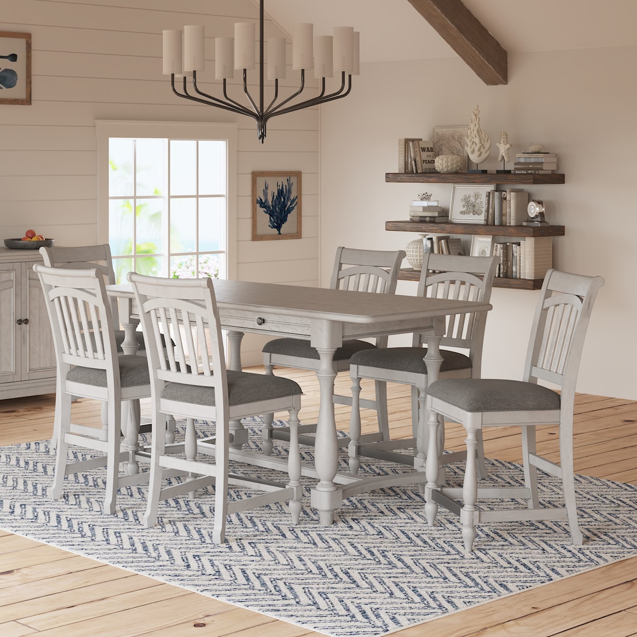 Emerald New Haven 7-Piece Dining Set