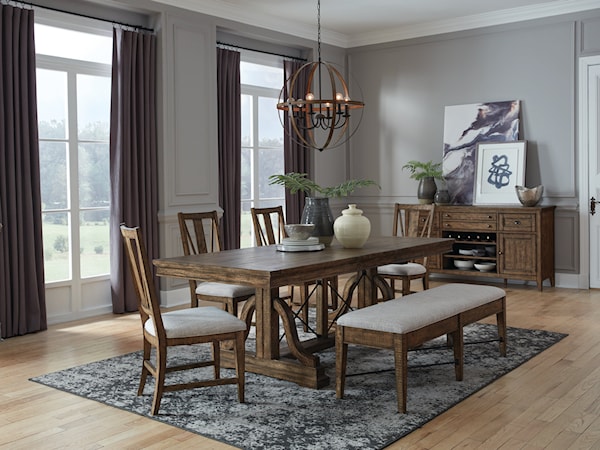 6-Piece Dining Set w/ Bench