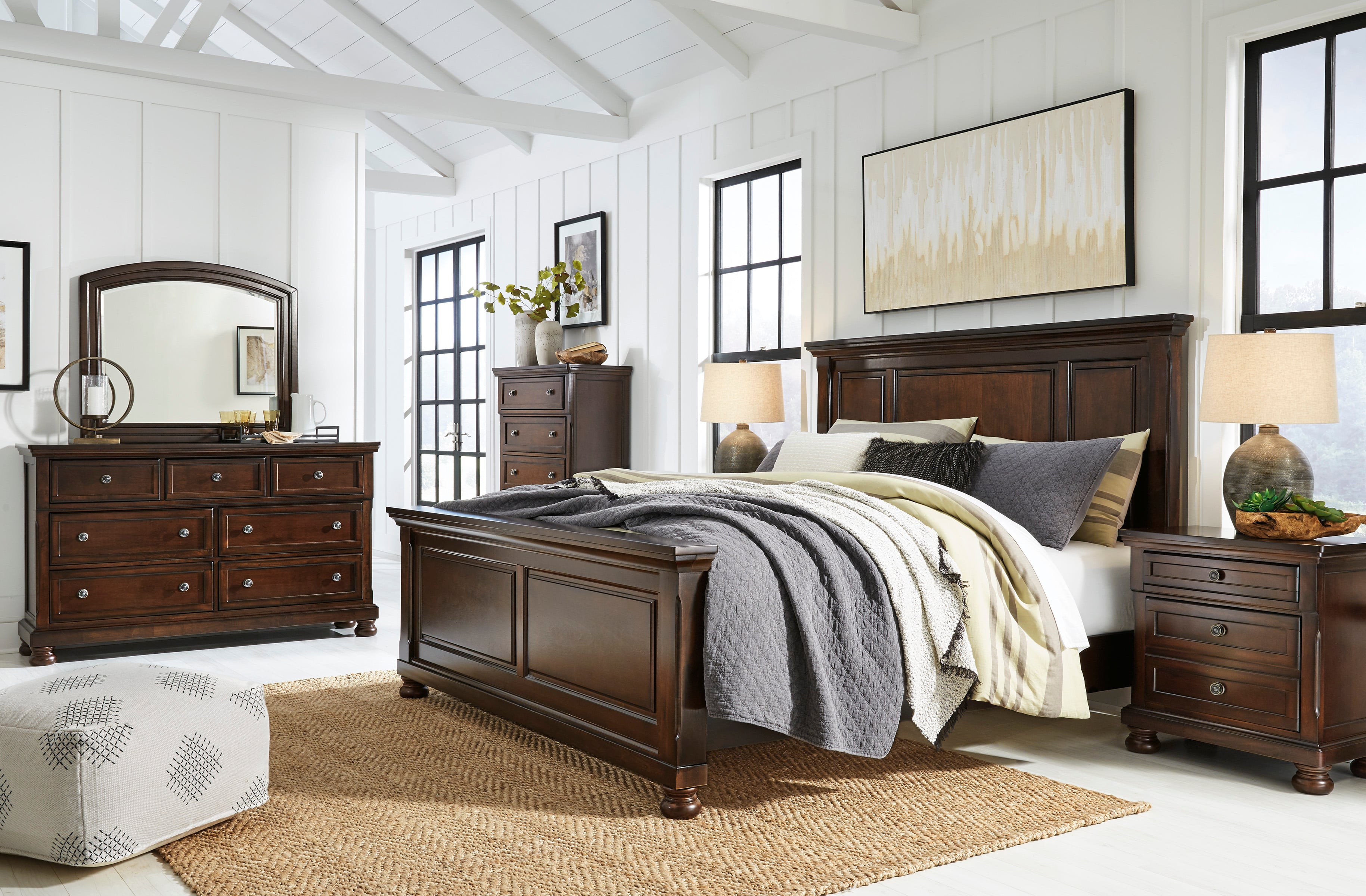 Ashley king deals size bedroom set