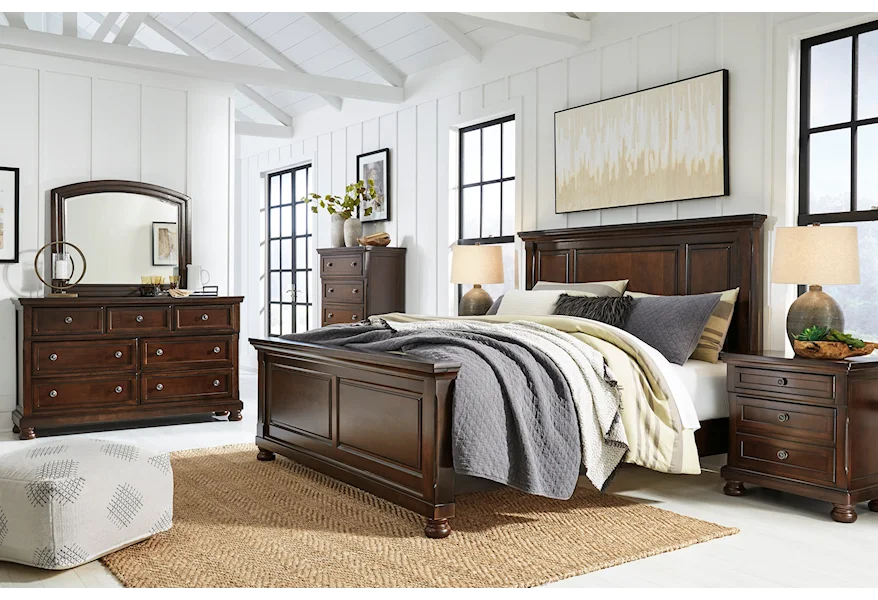 Porter California King Bedroom Group by Ashley Furniture at Esprit Decor Home Furnishings