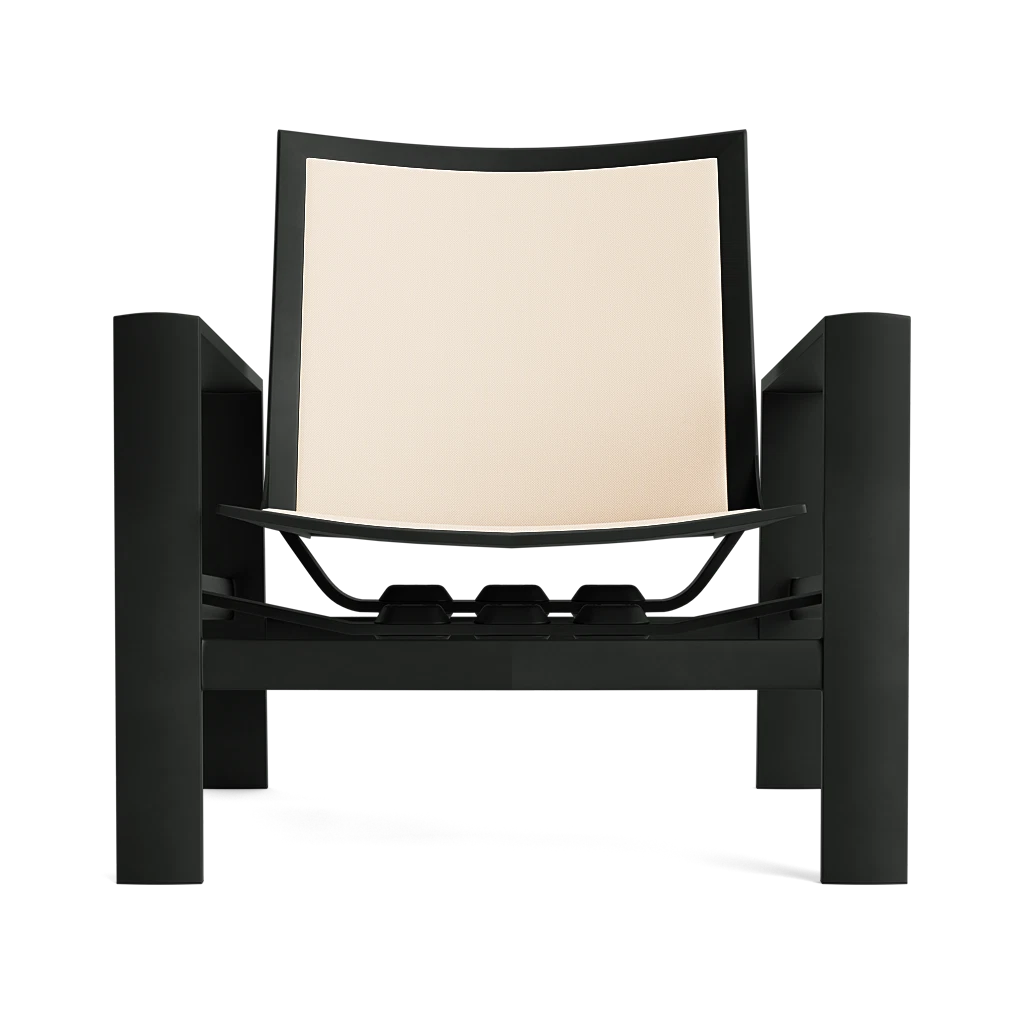 Modern Sling Motion Lounge Chair