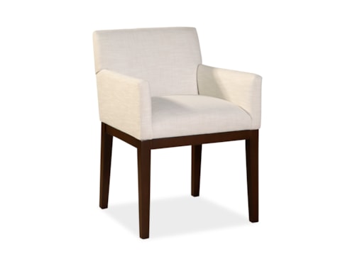 Contemporary Side Chair with Track Arms