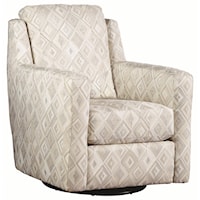 Contemporary Swivel Glider with Track Arms