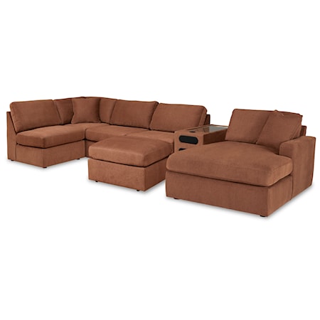 6-Piece Sectional With Chaise And Ottoman