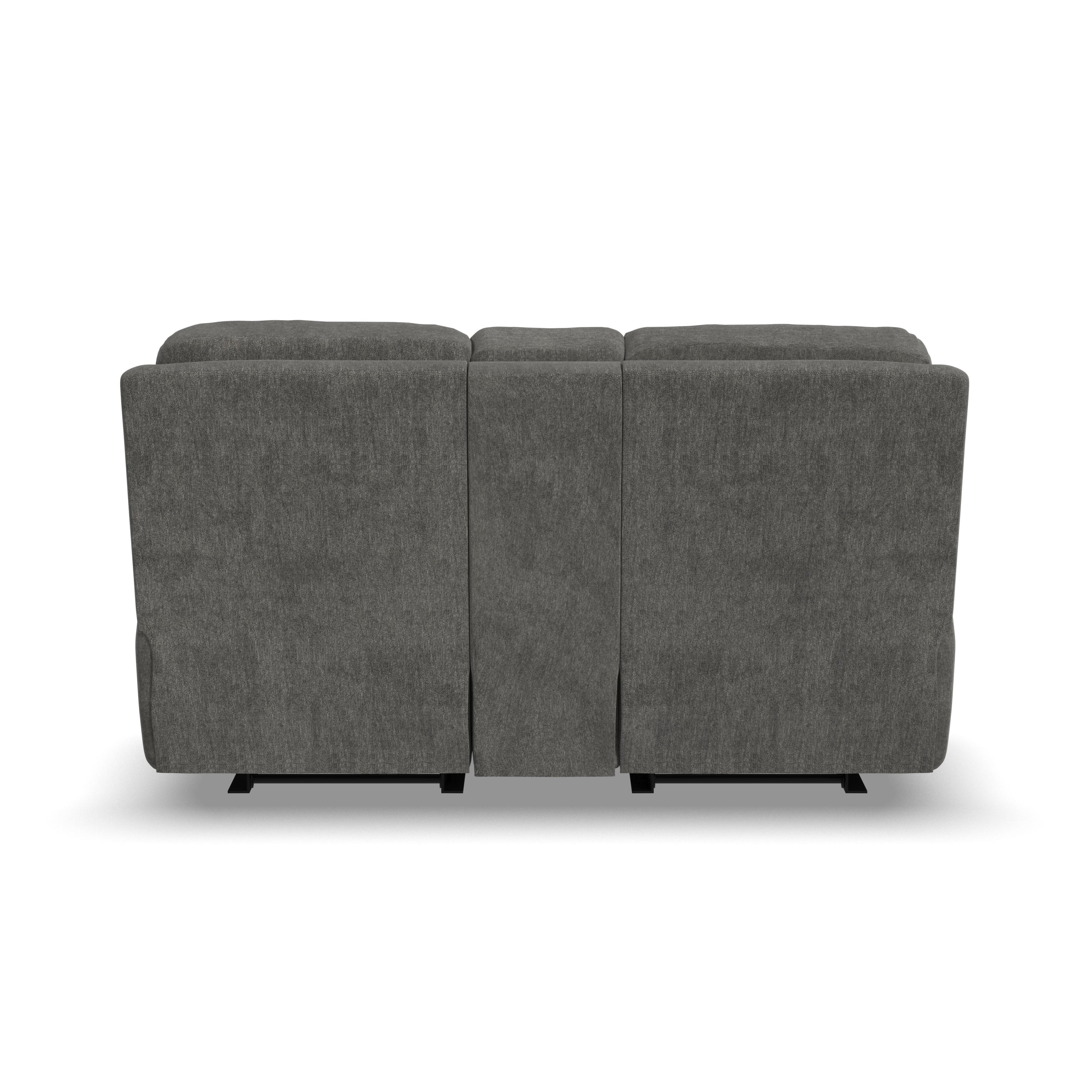 Flexsteel Penn Power Reclining Console Loveseat