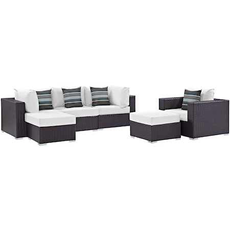 Outdoor 6 Piece Sectional Set