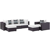 6 Piece Outdoor Patio Sectional Set