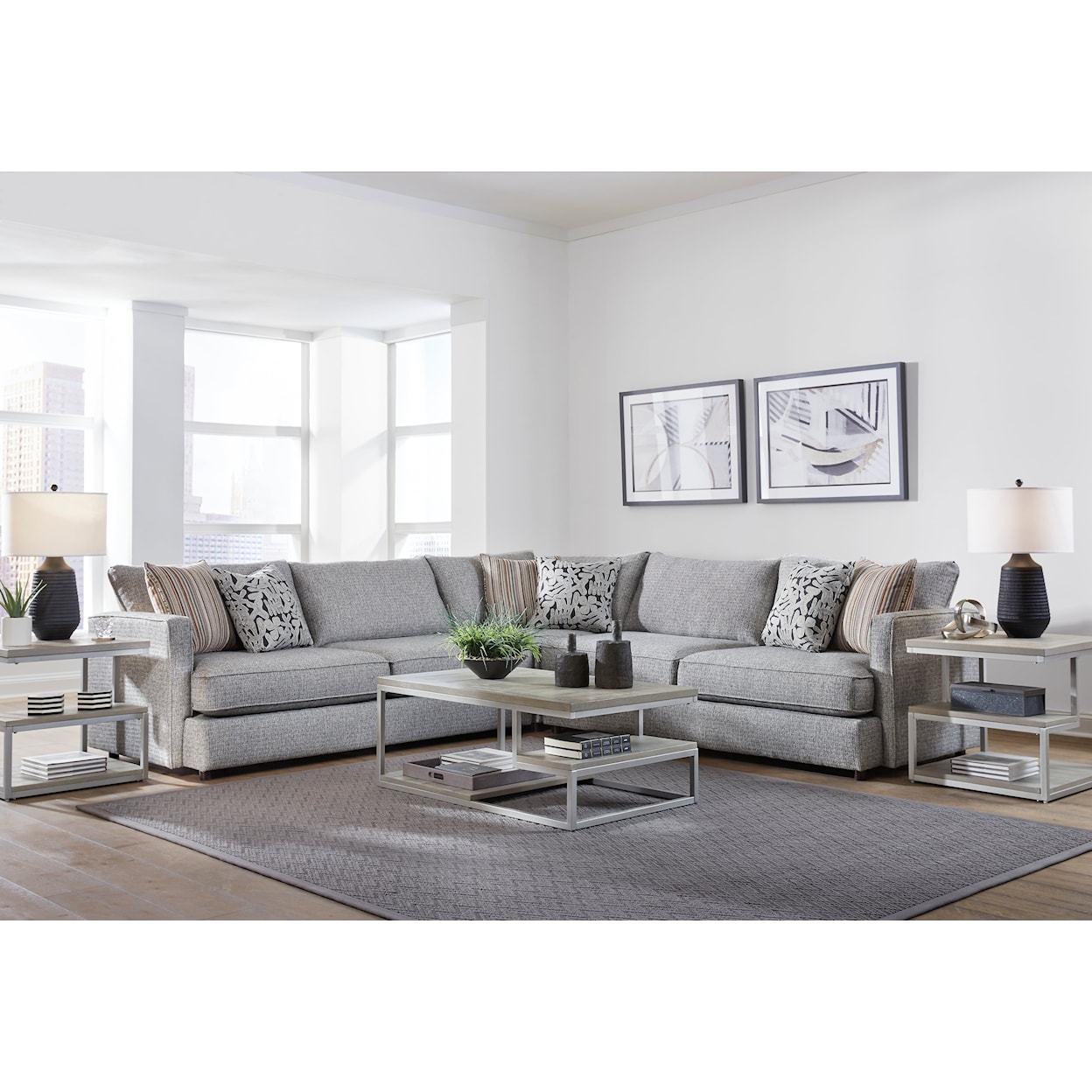 The Mix Finley 4-Seat Sectional Sofa