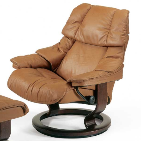 Large Reclining Chair with Classic Base