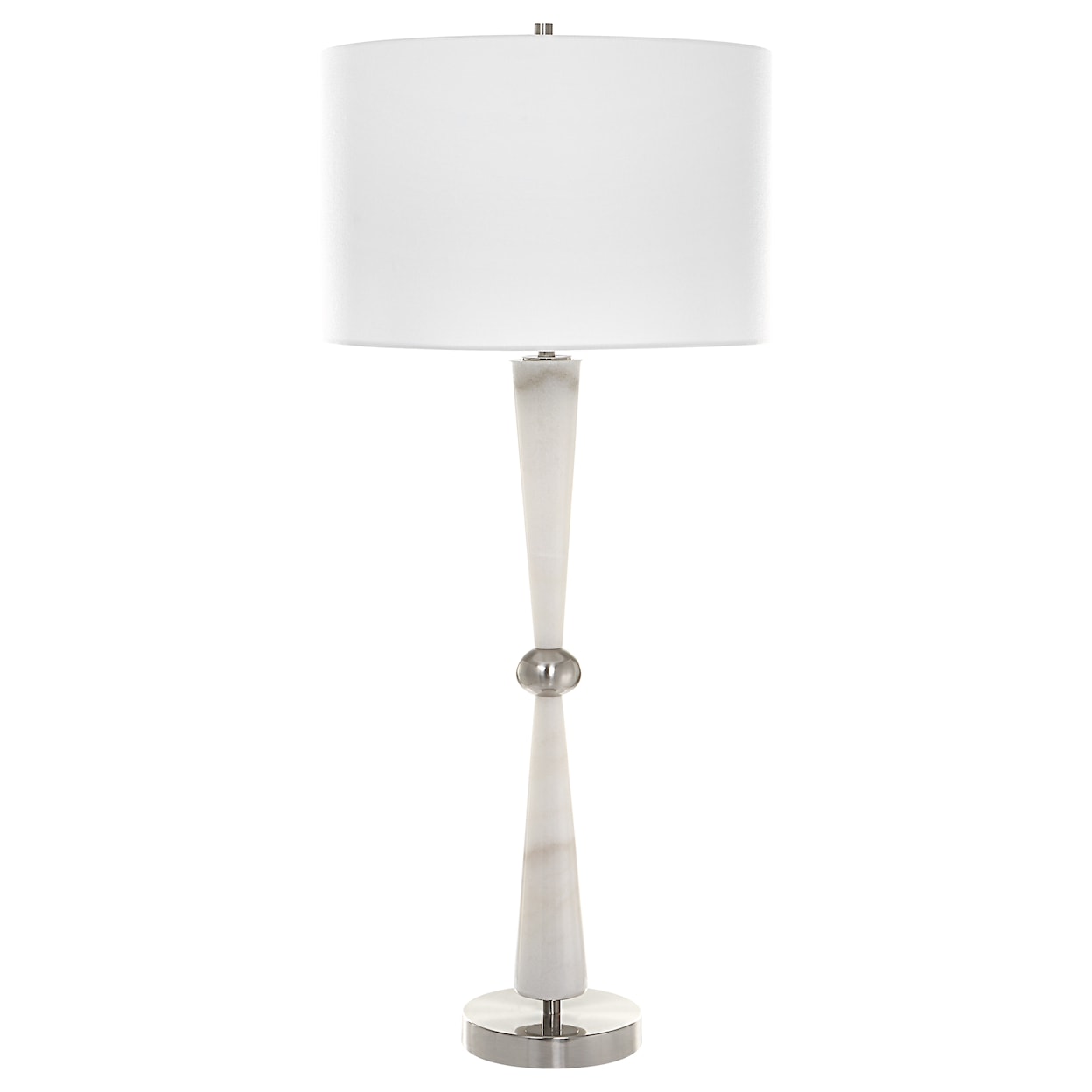 Uttermost Hourglass Hourglass White Table Lamp