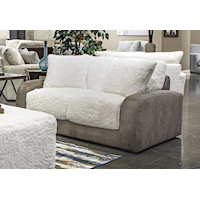 Casual Loveseat with Throw Pillows