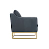 Robin Bruce Skyler Gold Leather Chair
