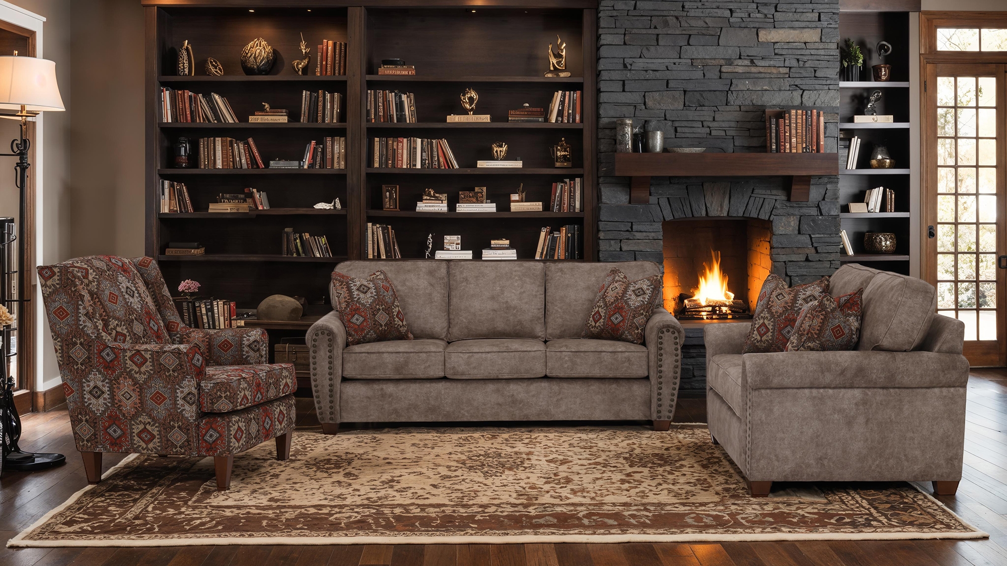 Classic Wingback Accent Chair