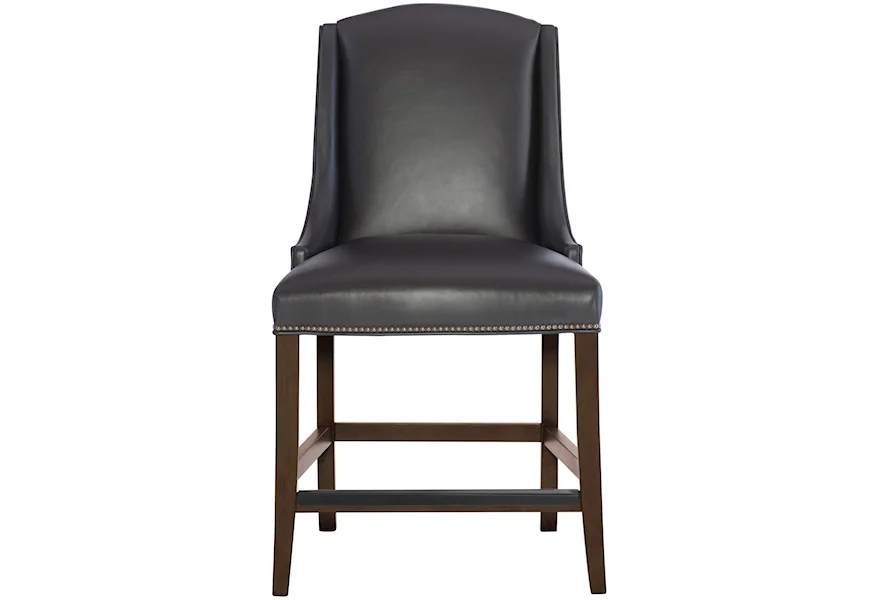 Interiors Leather Counter Height Stool by Bernhardt at Baer's Furniture
