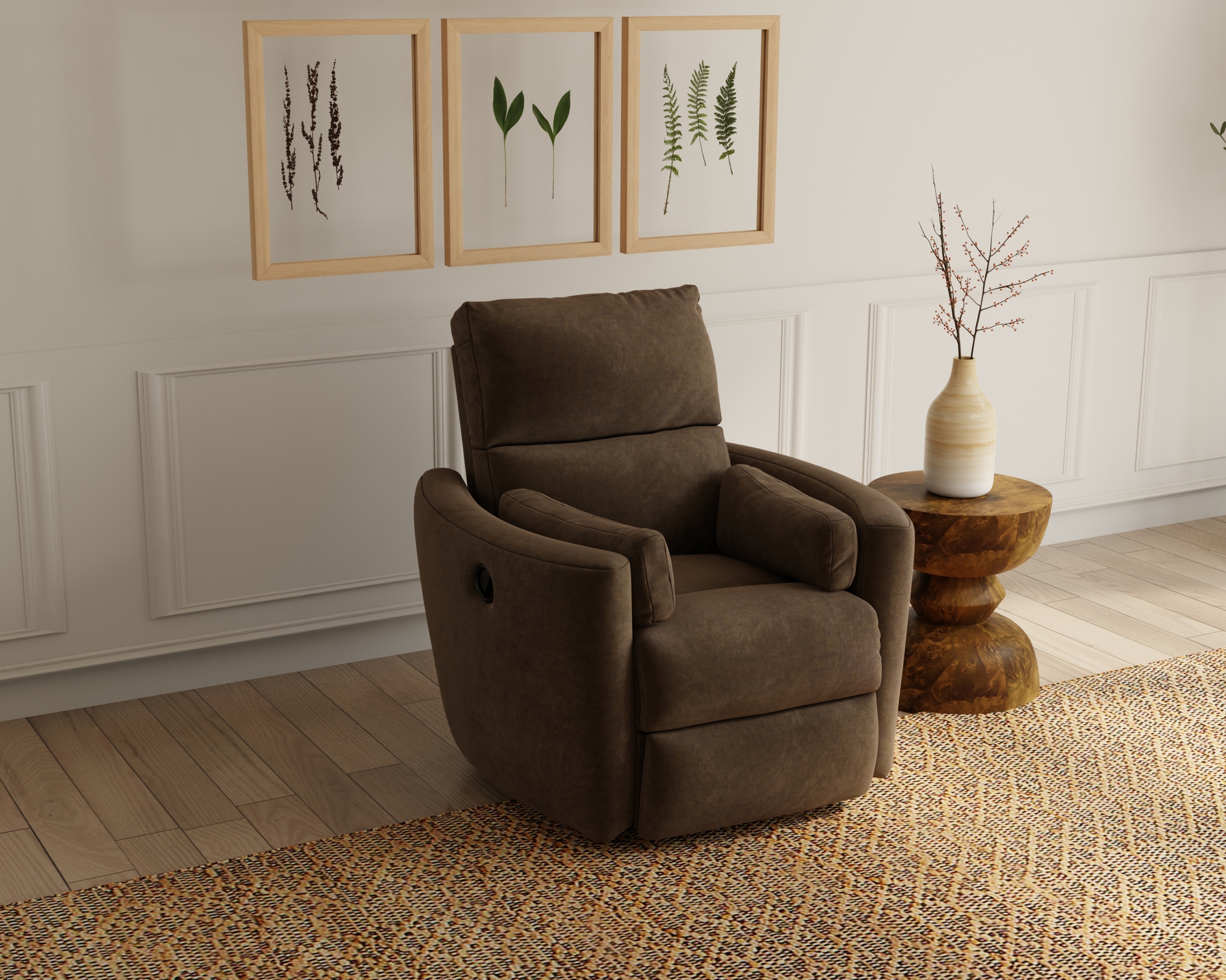 Catnapper Crescent Swivel Glider Recliner