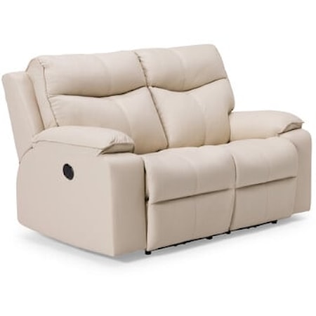 Providence Casual Manual Reclining Loveseat with Pillow Arms