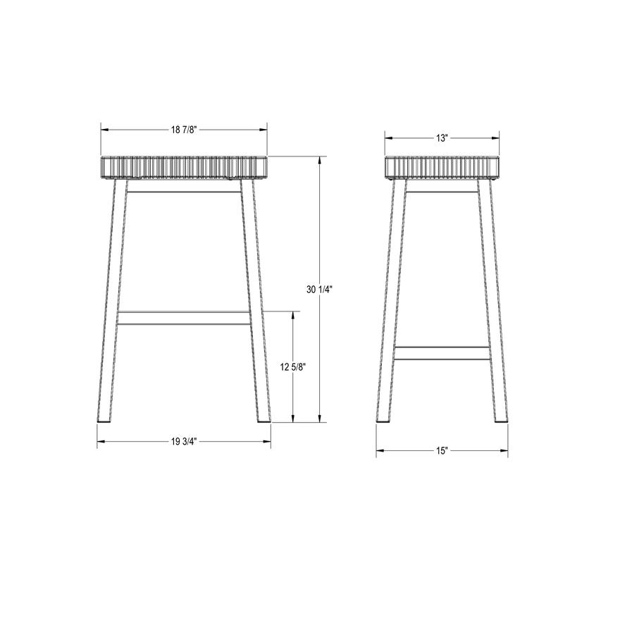 Amisco Tyler Bar Height Stool