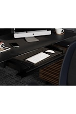 BDI Corridor Contemporary Desk with Flip-Front Keyboard Drawer