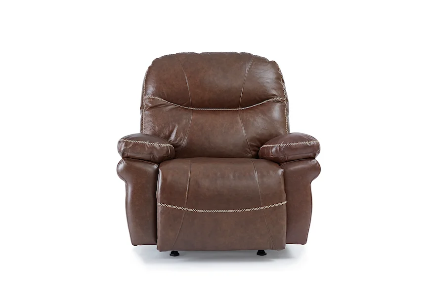 Leya Leather Power Rocker Recliner by Best Home Furnishings at Conlin's Furniture