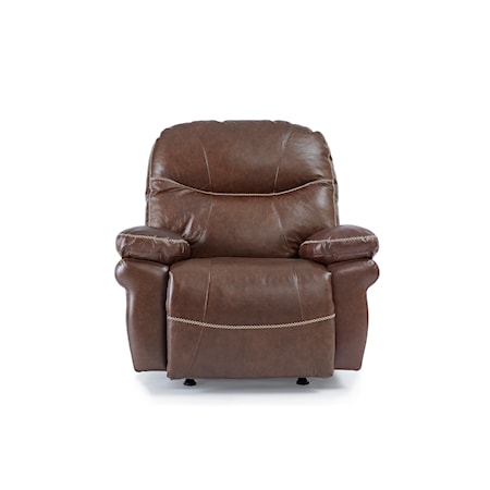 Leather Power Space Saver Recliner w/ HR