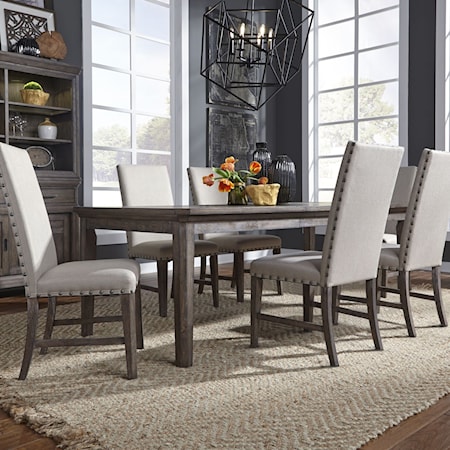 7 Piece Rectangular Table Set