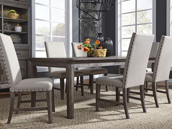 7 Piece Rectangular Table Set