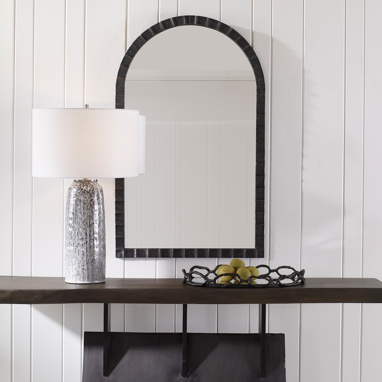 Uttermost Dandridge Dandridge Black Arch Mirror