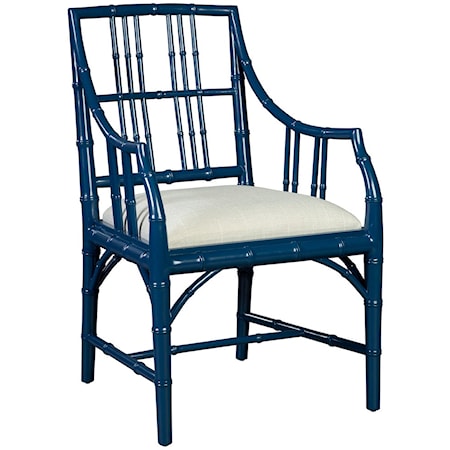 Coastal Riley Arm Chair with Spindle Back